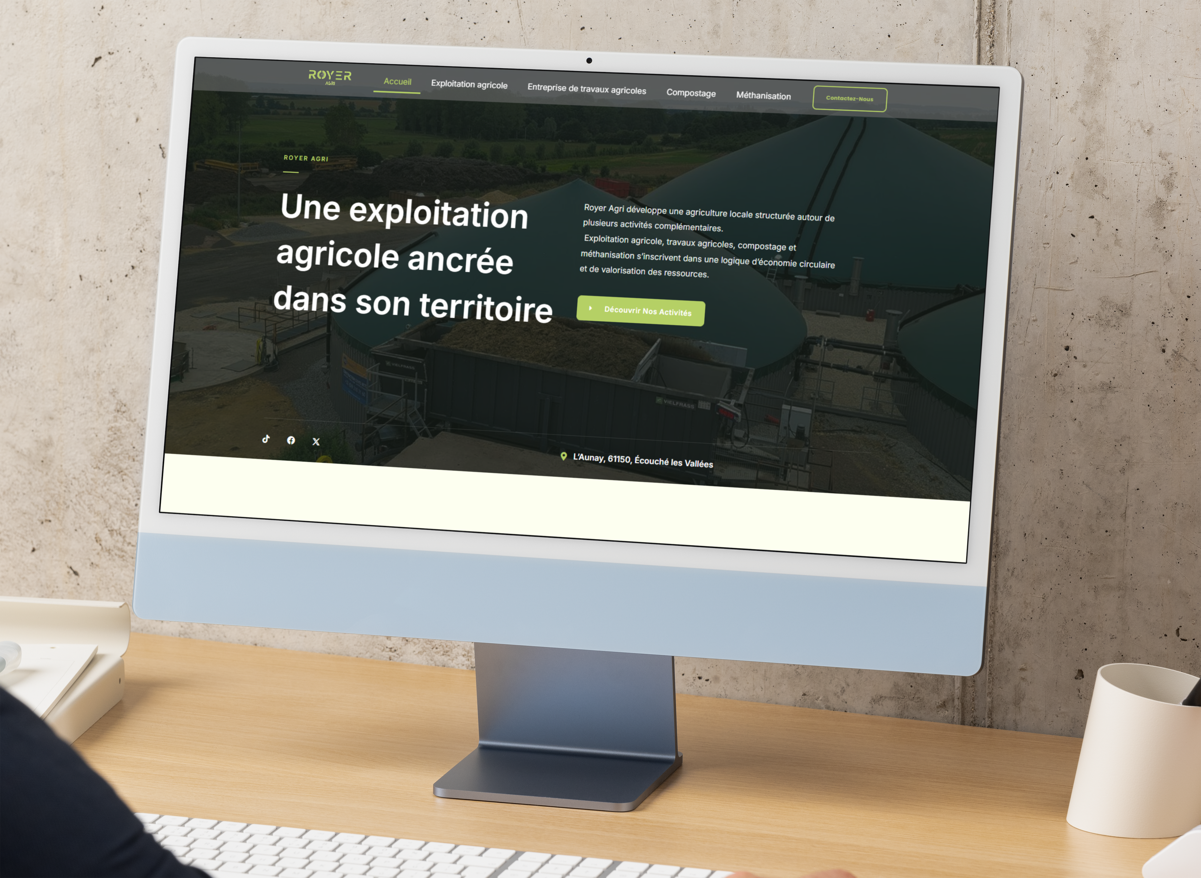 Site web Royer Agri